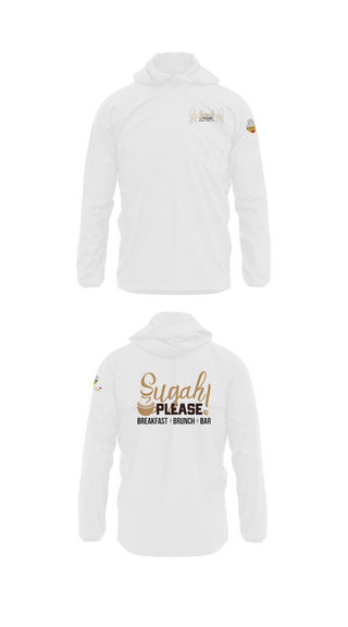 Windbreaker, Sugah Please Breakfast Brunch Bar, , Teamtime, Team time, sublimation, custom sports apparel, team uniforms, spirit wear, spiritwear, sports uniforms, custom shirts, team store, custom team store, fundraiser sports, apparel fundraiser