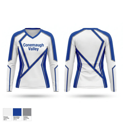 Conemaugh valley Women's Long Sleeve V-neck Shirt - 1