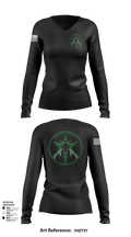 CEDAR COUNTY SRT 26939757 Women's Long Sleeve V-neck Shirt - 3