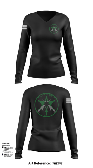 Womens Long Sleeve Vneck Shirt, CEDAR COUNTY SRT, Police, Teamtime, Team time, sublimation, custom sports apparel, team uniforms, spirit wear, spiritwear, sports uniforms, custom shirts, team store, custom team store, fundraiser sports, apparel fundraiser