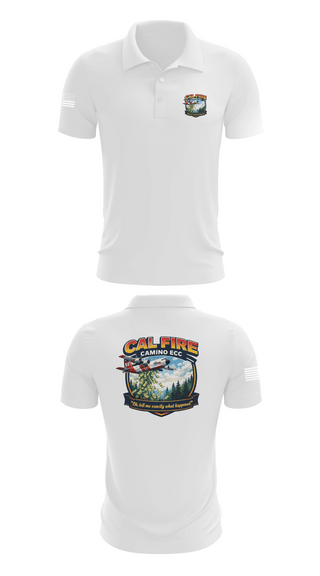Short Sleeve Performance Polo, CAMINO ECC, Fire Department, Teamtime, Team time, sublimation, custom sports apparel, team uniforms, spirit wear, spiritwear, sports uniforms, custom shirts, team store, custom team store, fundraiser sports, apparel fundraiser