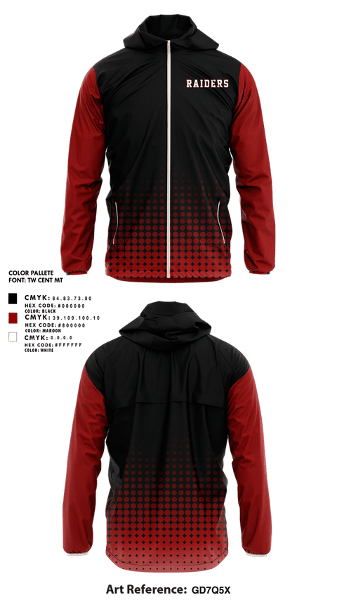 Windbreaker, Raiders, Cheer, Teamtime, Team time, sublimation, custom sports apparel, team uniforms, spirit wear, spiritwear, sports uniforms, custom shirts, team store, custom team store, fundraiser sports, apparel fundraiser