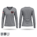 AAMT FIRE Women's Long Sleeve V-neck Shirt - 1