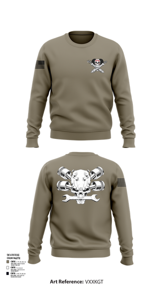 Crew Neck Sweatshirt, Fox 1-320th F-CO FAR, , Teamtime, Team time, sublimation, custom sports apparel, team uniforms, spirit wear, spiritwear, sports uniforms, custom shirts, team store, custom team store, fundraiser sports, apparel fundraiser