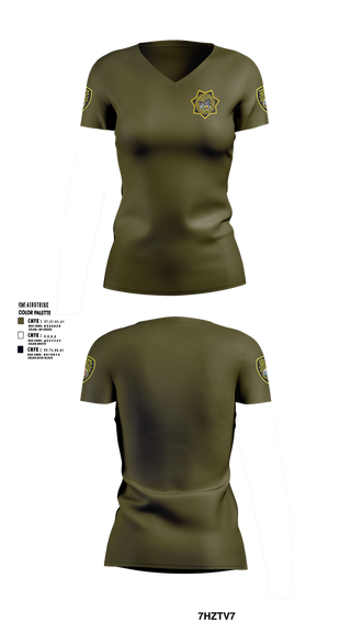 Womens Short Sleeve Vneck Shirt, CDCR, Police, Teamtime, Team time, sublimation, custom sports apparel, team uniforms, spirit wear, spiritwear, sports uniforms, custom shirts, team store, custom team store, fundraiser sports, apparel fundraiser