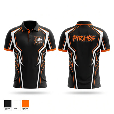A.C. DAVIS PIRATES Short Sleeve Performance Polo - 1