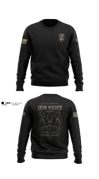 Crew Neck Sweatshirt, 258th HR CO, Army, Teamtime, Team time, sublimation, custom sports apparel, team uniforms, spirit wear, spiritwear, sports uniforms, custom shirts, team store, custom team store, fundraiser sports, apparel fundraiser