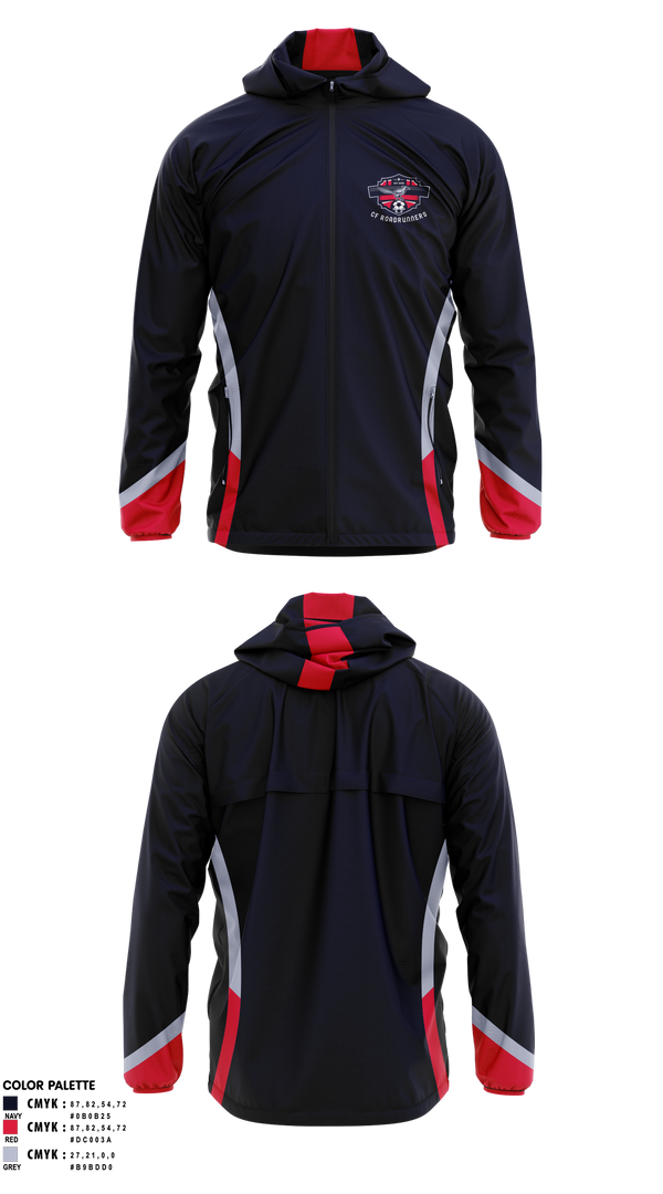 Windbreaker, CF Roadrunners, Men's Soccer, Teamtime, Team time, sublimation, custom sports apparel, team uniforms, spirit wear, spiritwear, sports uniforms, custom shirts, team store, custom team store, fundraiser sports, apparel fundraiser