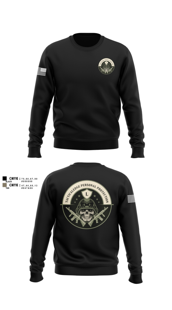 Crew Neck Sweatshirt, Tactical Edge personal protection, , Teamtime, Team time, sublimation, custom sports apparel, team uniforms, spirit wear, spiritwear, sports uniforms, custom shirts, team store, custom team store, fundraiser sports, apparel fundraiser