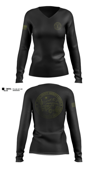 Womens Long Sleeve Vneck Shirt, PCSO AVO, Police, Teamtime, Team time, sublimation, custom sports apparel, team uniforms, spirit wear, spiritwear, sports uniforms, custom shirts, team store, custom team store, fundraiser sports, apparel fundraiser