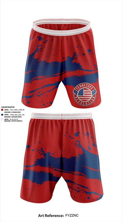 Tennessee Revolution 1838841 Athletic Shorts With Pockets - 1