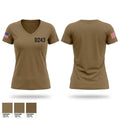 D/2-43 Women's Short Sleeve V-neck Shirt - 1