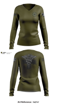 Tactical medic Women's Long Sleeve V-neck Shirt - 11