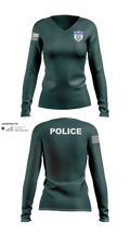 Andover Township Police Department 13076231 Women's Long Sleeve V-neck Shirt - 120