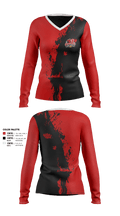 Cardinals 9914939 Women's Long Sleeve V-neck Shirt - 1