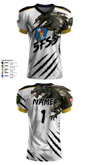 Football Jersey, Minot First Sergeants, Air Force, Teamtime, Team time, sublimation, custom sports apparel, team uniforms, spirit wear, spiritwear, sports uniforms, custom shirts, team store, custom team store, fundraiser sports, apparel fundraiser