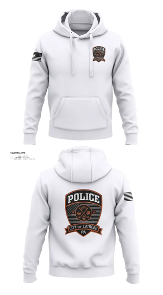 Hoodie, City of Latrobe, Police, Teamtime, Team time, sublimation, custom sports apparel, team uniforms, spirit wear, spiritwear, sports uniforms, custom shirts, team store, custom team store, fundraiser sports, apparel fundraiser