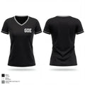 GOE 15906188 Women's Short Sleeve V-neck Shirt - 1
