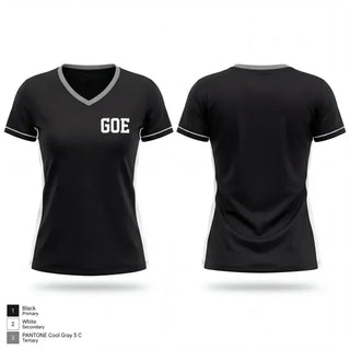 Womens Short Sleeve Vneck Shirt, GOE, Men's Basketball, Teamtime, Team time, sublimation, custom sports apparel, team uniforms, spirit wear, spiritwear, sports uniforms, custom shirts, team store, custom team store, fundraiser sports, apparel fundraiser