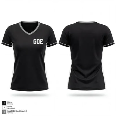 GOE 15906188 Women's Short Sleeve V-neck Shirt - 1