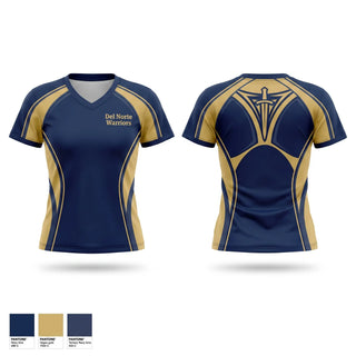 Womens Short Sleeve Vneck Shirt, Del Norte Warriors, Baseball, Teamtime, Team time, sublimation, custom sports apparel, team uniforms, spirit wear, spiritwear, sports uniforms, custom shirts, team store, custom team store, fundraiser sports, apparel fundraiser