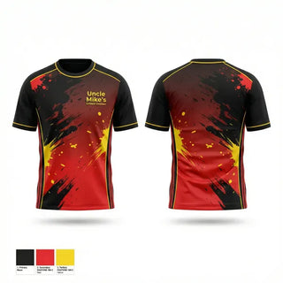 Soft Poly Tee Cotton Like Feel, Uncle Mike's Grilled Chicken, , Teamtime, Team time, sublimation, custom sports apparel, team uniforms, spirit wear, spiritwear, sports uniforms, custom shirts, team store, custom team store, fundraiser sports, apparel fundraiser