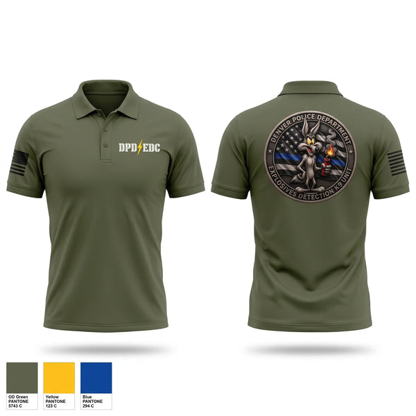 Short Sleeve Performance Polo, Explosives detection k9 unit, Police, Teamtime, Team time, sublimation, custom sports apparel, team uniforms, spirit wear, spiritwear, sports uniforms, custom shirts, team store, custom team store, fundraiser sports, apparel fundraiser