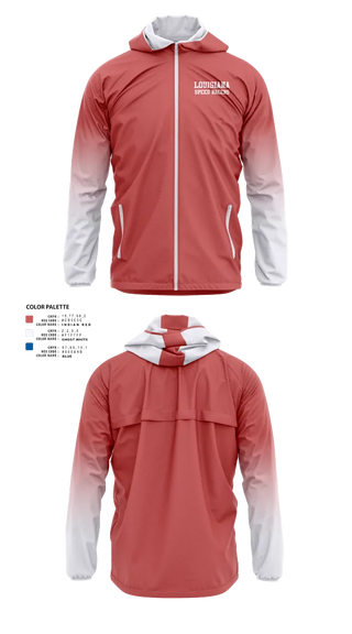 Windbreaker, Louisiana Speed Racers, Track & Field, Teamtime, Team time, sublimation, custom sports apparel, team uniforms, spirit wear, spiritwear, sports uniforms, custom shirts, team store, custom team store, fundraiser sports, apparel fundraiser