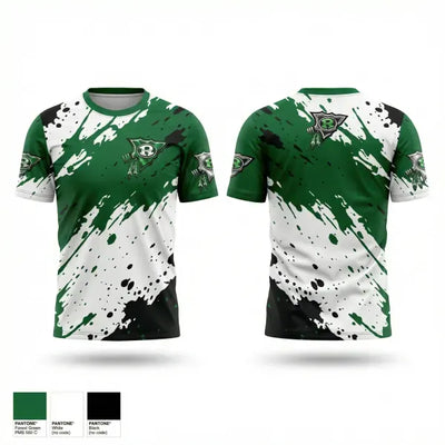 Ridley Green Raiders Girls Flag Football 540718 Soft Poly Tee Cotton Like Feel - 1