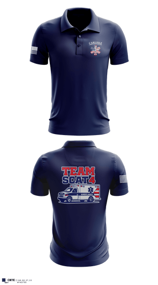 Short Sleeve Performance Polo, Scat 4, EMS/EMT, Teamtime, Team time, sublimation, custom sports apparel, team uniforms, spirit wear, spiritwear, sports uniforms, custom shirts, team store, custom team store, fundraiser sports, apparel fundraiser