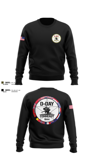 Crew Neck Sweatshirt, D-Day Ohio, Inc, , Teamtime, Team time, sublimation, custom sports apparel, team uniforms, spirit wear, spiritwear, sports uniforms, custom shirts, team store, custom team store, fundraiser sports, apparel fundraiser