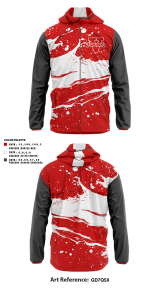 Windbreaker, Vandals, , Teamtime, Team time, sublimation, custom sports apparel, team uniforms, spirit wear, spiritwear, sports uniforms, custom shirts, team store, custom team store, fundraiser sports, apparel fundraiser