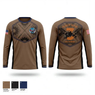 Long Sleeve Performance Shirt, UUVRON THREE, Navy, Teamtime, Team time, sublimation, custom sports apparel, team uniforms, spirit wear, spiritwear, sports uniforms, custom shirts, team store, custom team store, fundraiser sports, apparel fundraiser