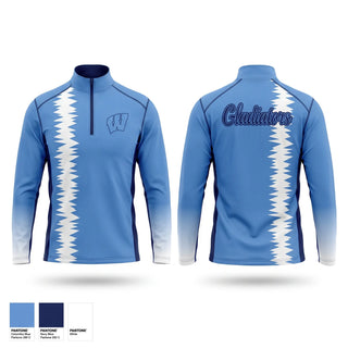 Quarter Zip Jacket, Widefield Gladiators, Men's Basketball, Teamtime, Team time, sublimation, custom sports apparel, team uniforms, spirit wear, spiritwear, sports uniforms, custom shirts, team store, custom team store, fundraiser sports, apparel fundraiser