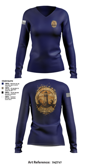 Womens Long Sleeve Vneck Shirt, LCU-2004, Army, Teamtime, Team time, sublimation, custom sports apparel, team uniforms, spirit wear, spiritwear, sports uniforms, custom shirts, team store, custom team store, fundraiser sports, apparel fundraiser