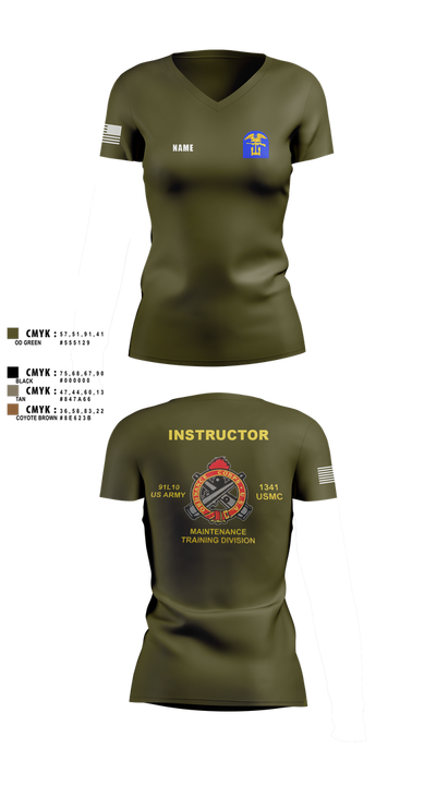 D CO 37279628 Women's Short Sleeve V-neck Shirt - 6