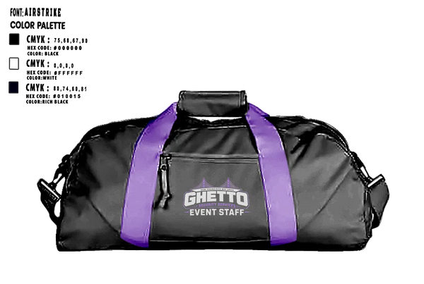 Duffle Bag, GHETTO SECURITY SERVICES, , Teamtime, Team time, sublimation, custom sports apparel, team uniforms, spirit wear, spiritwear, sports uniforms, custom shirts, team store, custom team store, fundraiser sports, apparel fundraiser