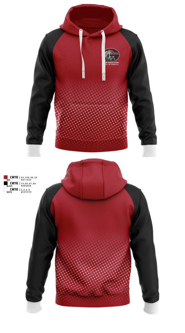Hoodie, Glen Oaks High, Women's Volleyball, Teamtime, Team time, sublimation, custom sports apparel, team uniforms, spirit wear, spiritwear, sports uniforms, custom shirts, team store, custom team store, fundraiser sports, apparel fundraiser