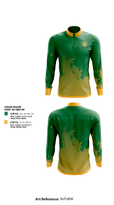 Wyalusing Valley Senior High School Golf 42348847 Quarter Zip Jacket - 1
