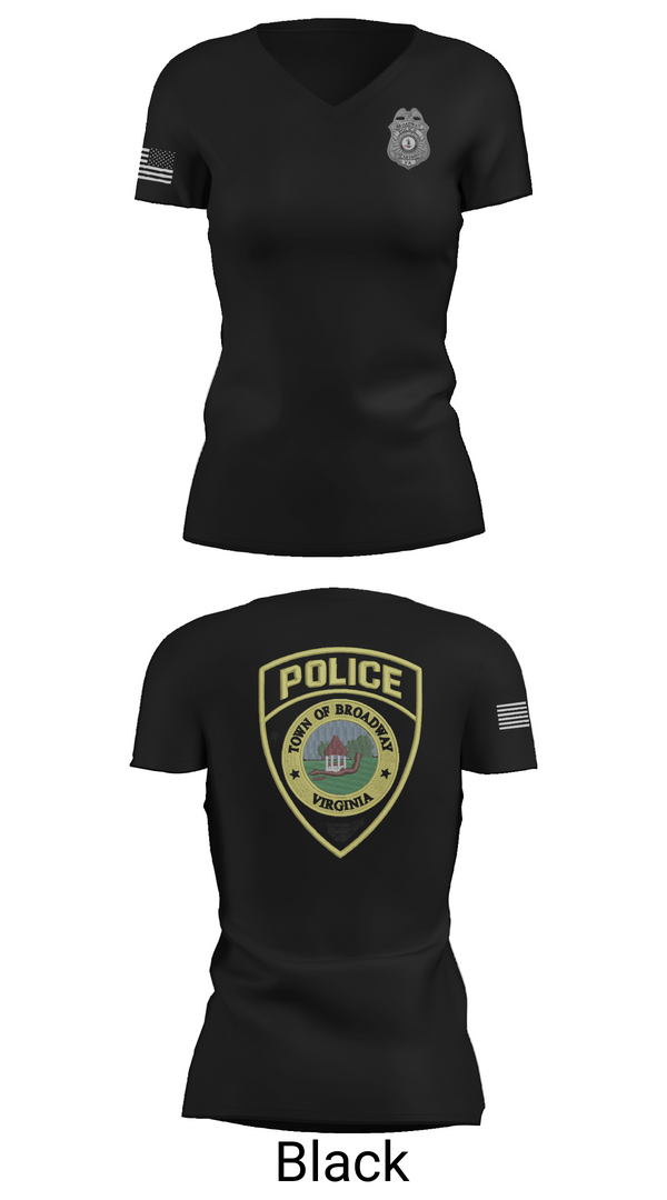 Womens Short Sleeve Vneck Shirt, Broadway Police, Police, Teamtime, Team time, sublimation, custom sports apparel, team uniforms, spirit wear, spiritwear, sports uniforms, custom shirts, team store, custom team store, fundraiser sports, apparel fundraiser