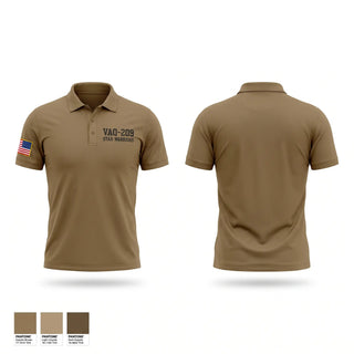 Short Sleeve Performance Polo, VAQ-209, Navy, Teamtime, Team time, sublimation, custom sports apparel, team uniforms, spirit wear, spiritwear, sports uniforms, custom shirts, team store, custom team store, fundraiser sports, apparel fundraiser