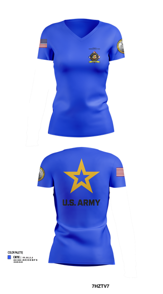 Womens Short Sleeve Vneck Shirt, University of Toledo Army Marksmanship Unit, Army, Teamtime, Team time, sublimation, custom sports apparel, team uniforms, spirit wear, spiritwear, sports uniforms, custom shirts, team store, custom team store, fundraiser sports, apparel fundraiser