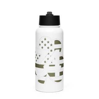 Marshfield 10334689 Stainless Steel Water Bottle with a Straw Lid