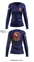 Charleston Fire Dept Dive Team 94862858 Women's Long Sleeve V-neck Shirt - 4