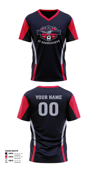 Mens Soccer Jersey, CF Roadrunners, Men's Soccer, Teamtime, Team time, sublimation, custom sports apparel, team uniforms, spirit wear, spiritwear, sports uniforms, custom shirts, team store, custom team store, fundraiser sports, apparel fundraiser