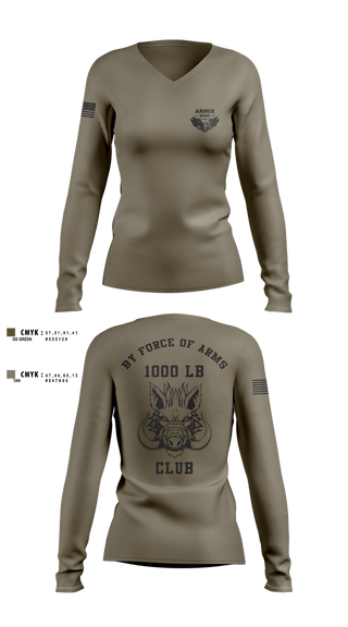 Womens Long Sleeve Vneck Shirt, Armis SPRC, , Teamtime, Team time, sublimation, custom sports apparel, team uniforms, spirit wear, spiritwear, sports uniforms, custom shirts, team store, custom team store, fundraiser sports, apparel fundraiser
