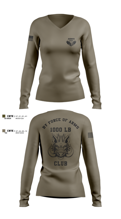 Armis SPRC 20993002 Women's Long Sleeve V-neck Shirt - 6