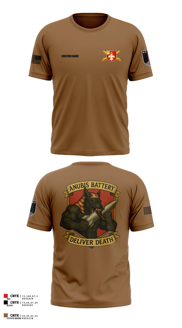 Short Sleeve Performance Shirt, Anubis Battery, 3-12 FA, Army, Teamtime, Team time, sublimation, custom sports apparel, team uniforms, spirit wear, spiritwear, sports uniforms, custom shirts, team store, custom team store, fundraiser sports, apparel fundraiser