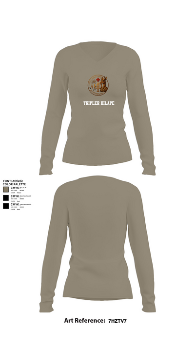 Tripler Kilape 11149375 Women's Long Sleeve V-neck Shirt - 62