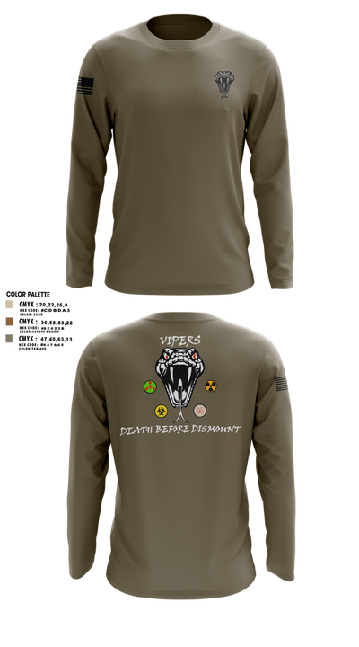 Vipers 4958651 Long Sleeve Performance Shirt 3